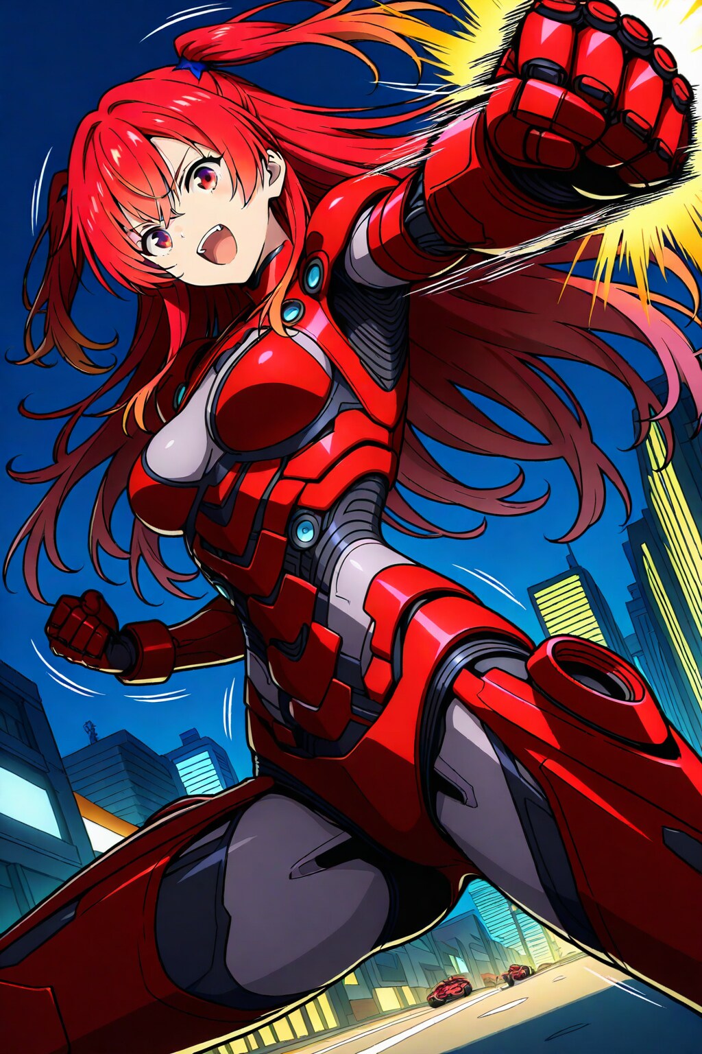 ちちぷい生成メカ娘　Red Fighting Girl 3