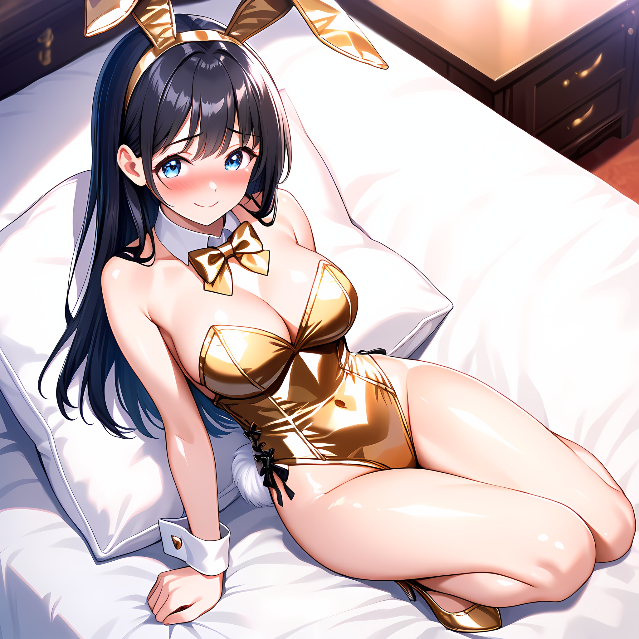 ゴールデンウィーク：金色メタリックバニーガール