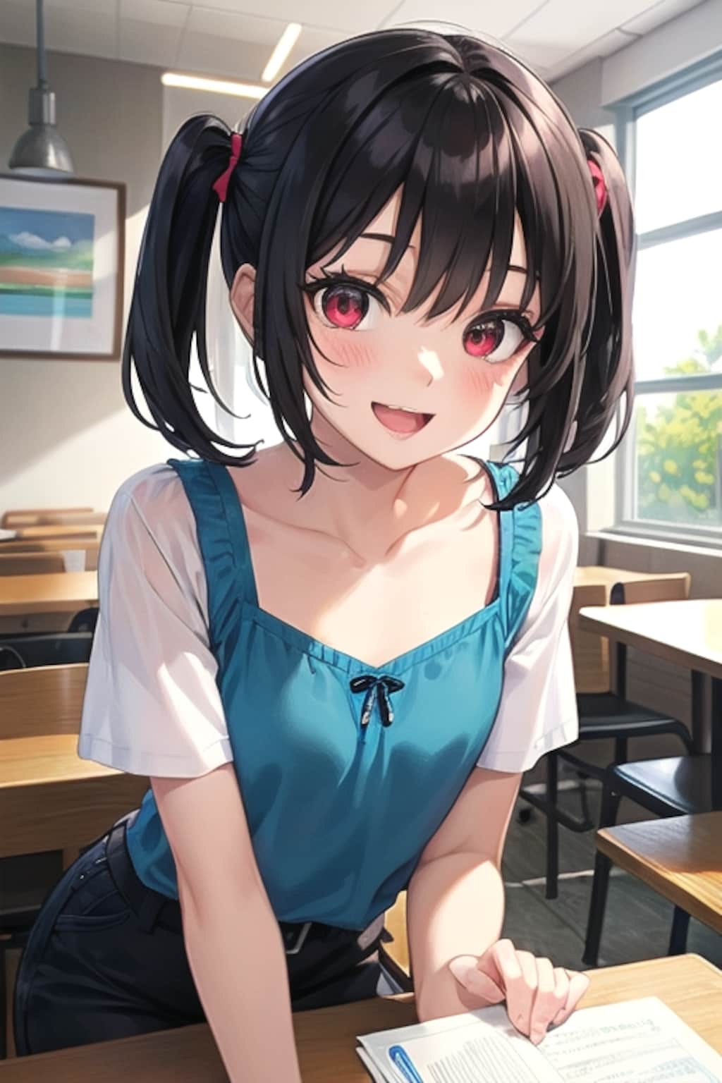 v4b　6年生のプロンプトに反して少しお姉さんな画像が生成され形式上は失敗作ですが気に入ったので投稿