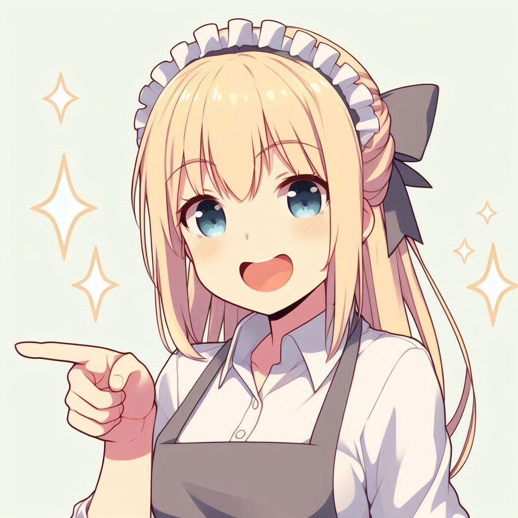 にっこりエプロン少女