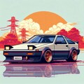 AE-86　ドット絵風 5枚目