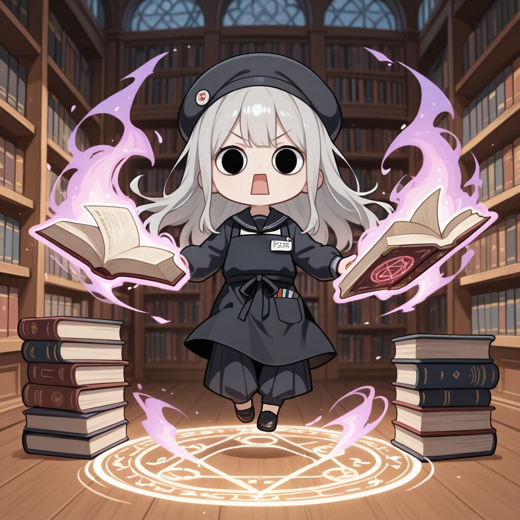 魔導書の使い方を実演し始めてしまいよったえらいこっちゃ嬢