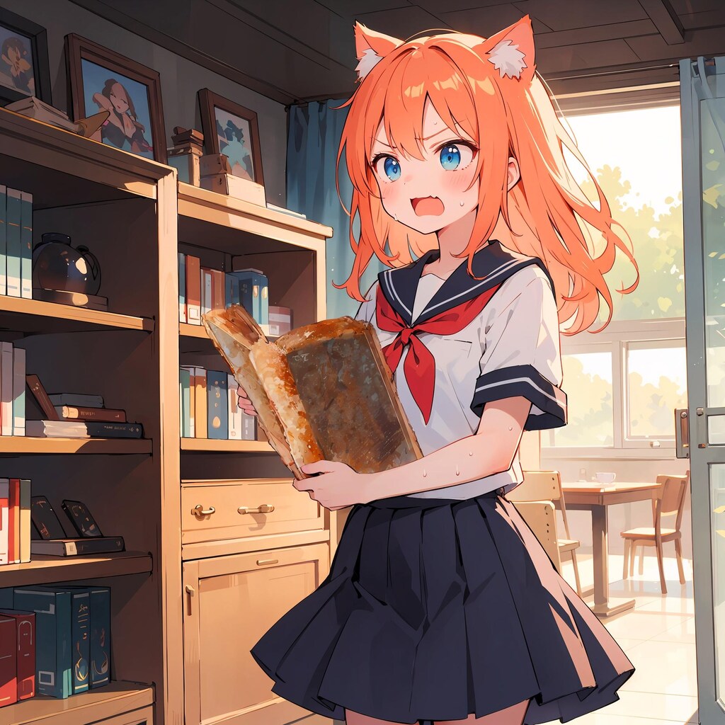 唐揚げ VS 読書少女