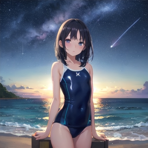 流れ星スク水
