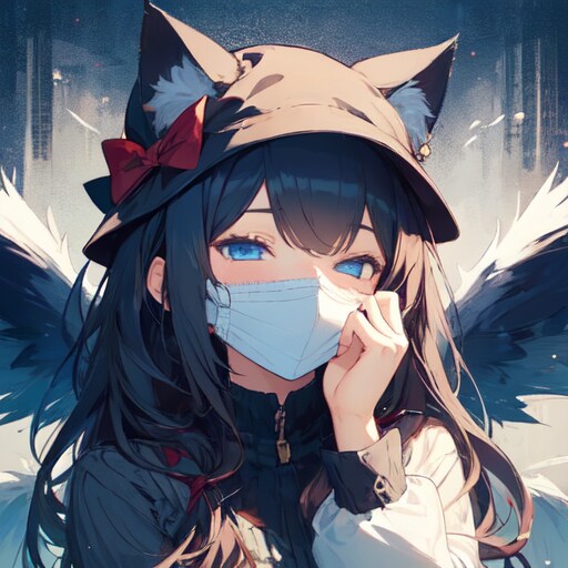 顔隠しのケモ耳 | の人気AIイラスト・グラビア