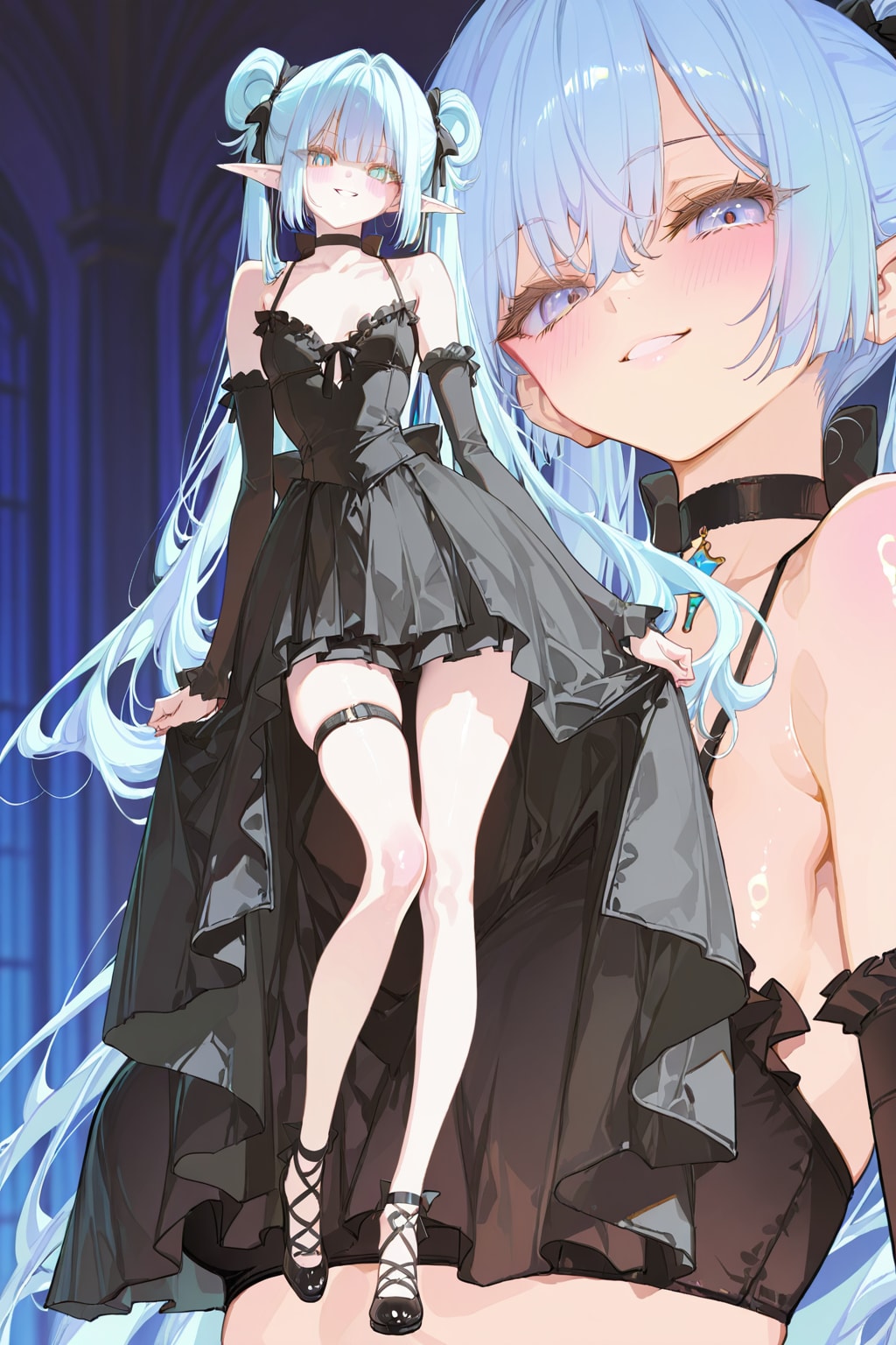 エルフなLARIMARちゃん ※別衣装＋髪型ver | の人気AIイラスト・グラビア