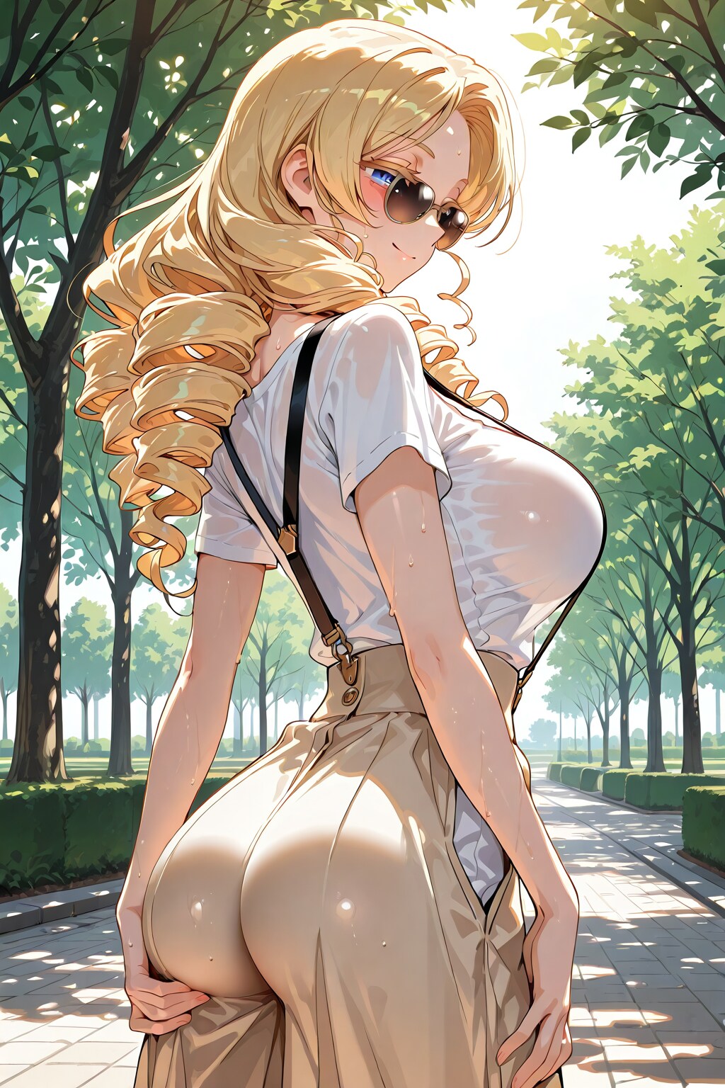 公園で私服編、後ろから