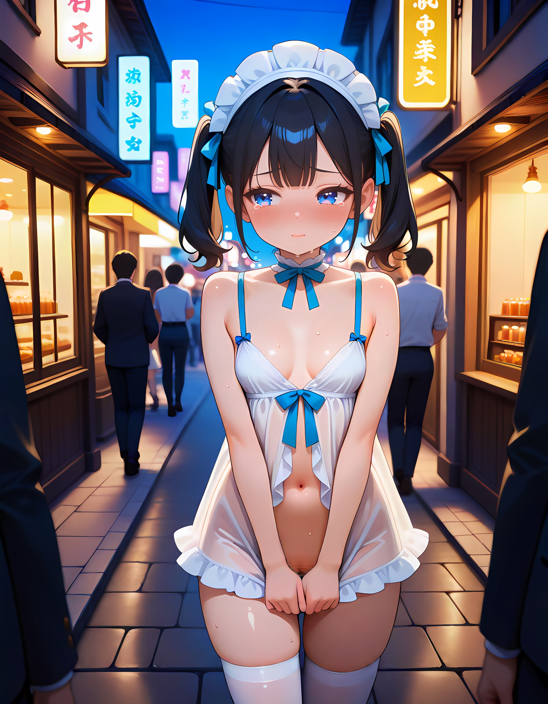 ごしゅじんさま…これ一枚でお出かけなんて…💦