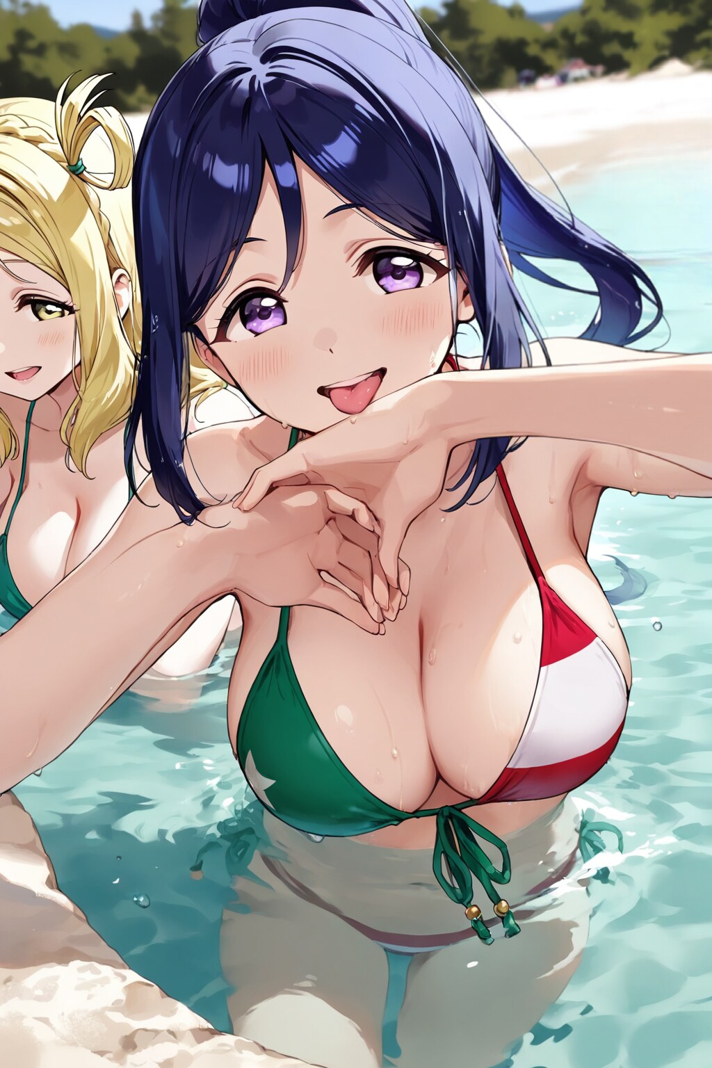 異国のリゾートで果南＆鞠莉の水着海外旅行🇮🇹🏖️👙✈️❤️