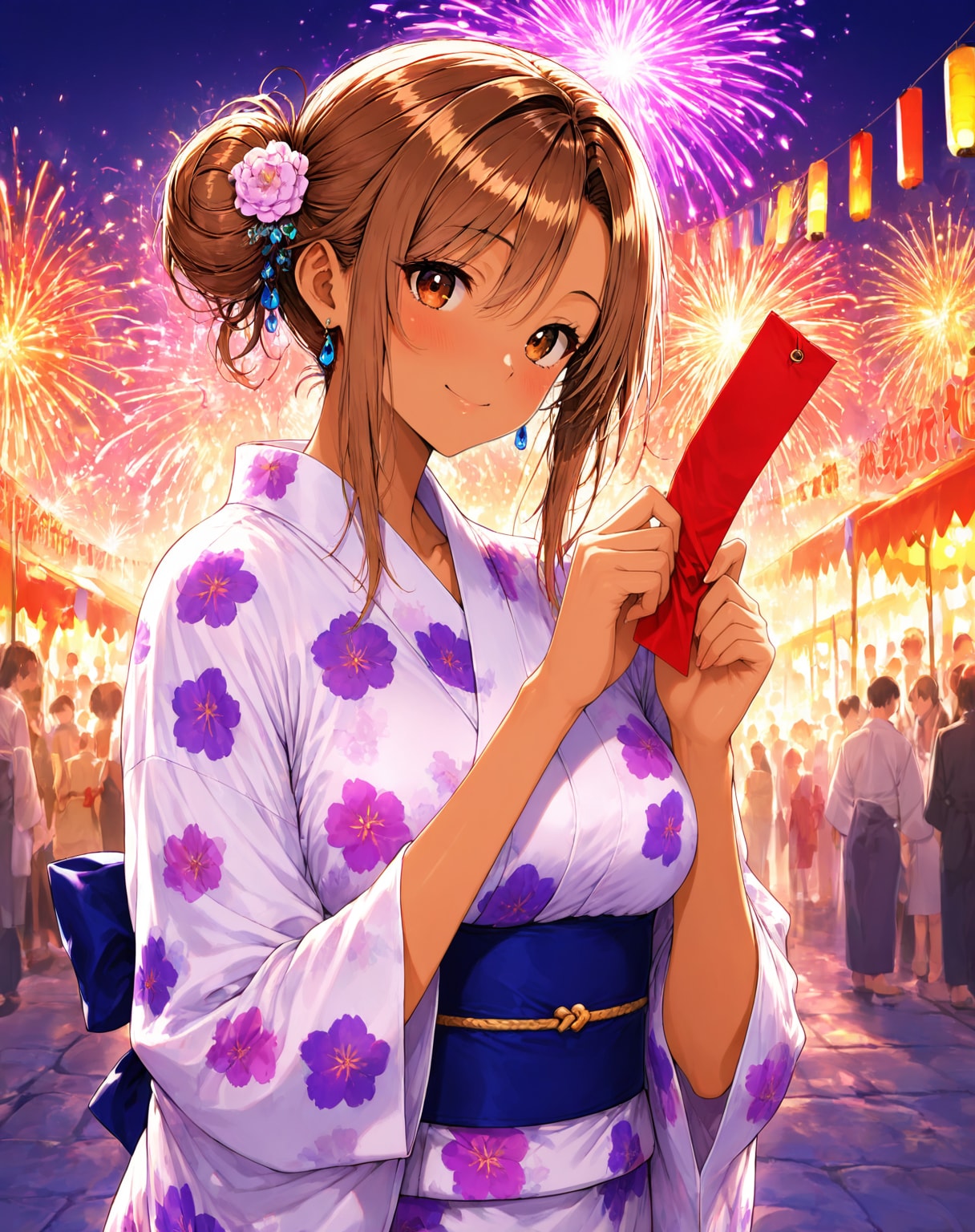 ギャルと浴衣と七夕まつり