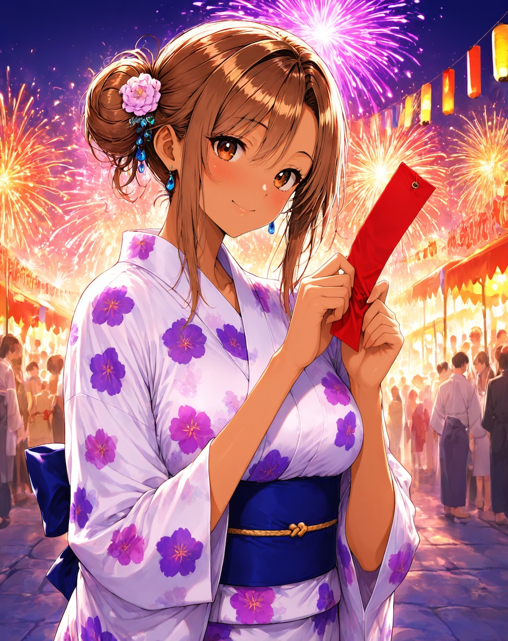 ギャルと浴衣と七夕まつり