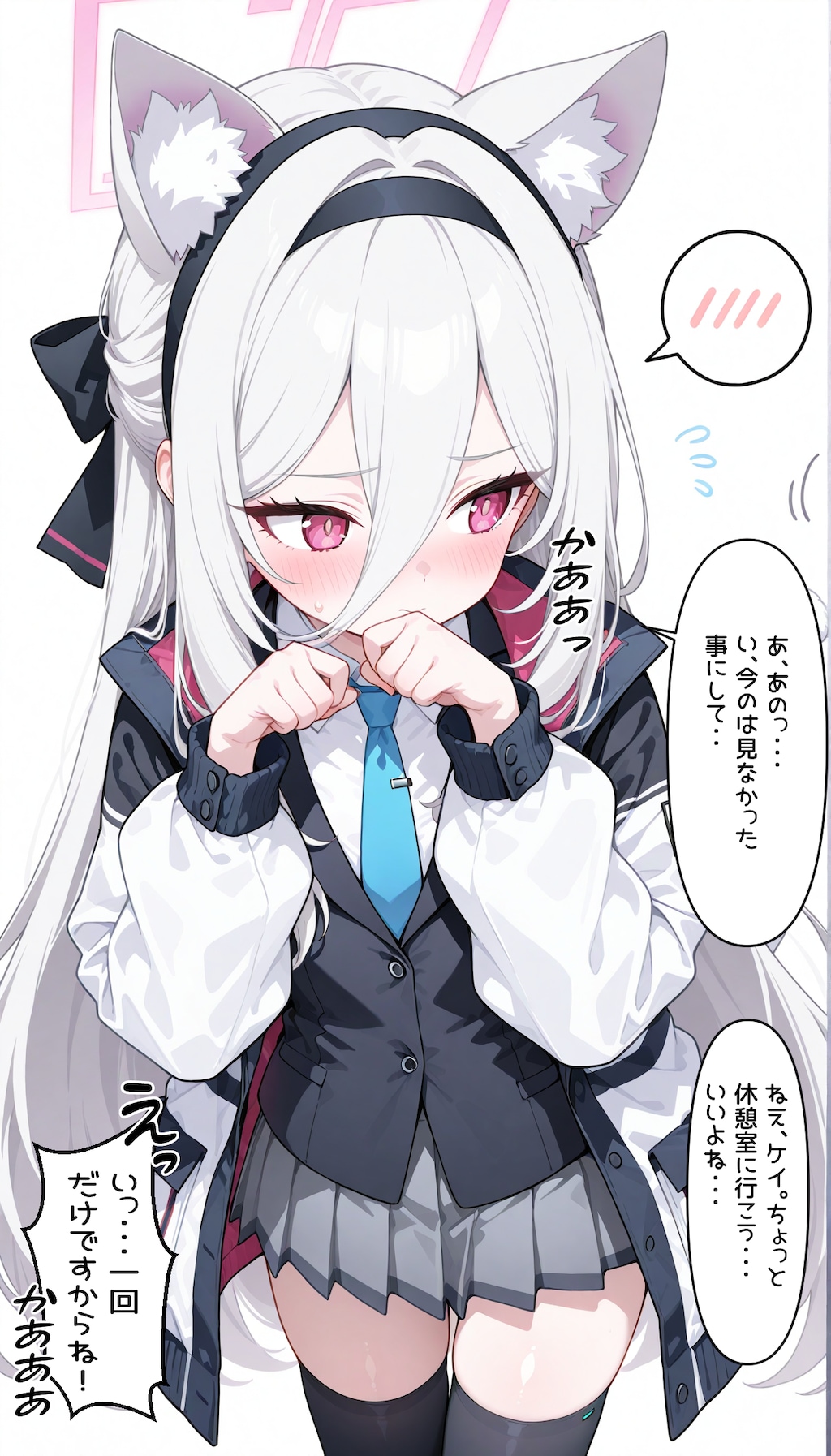 ブルアカ　ケイちゃんの髪型で遊んでみた先生