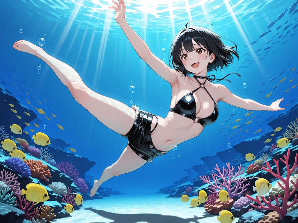 水中詰め合わせ 水着×ホットパンツ編