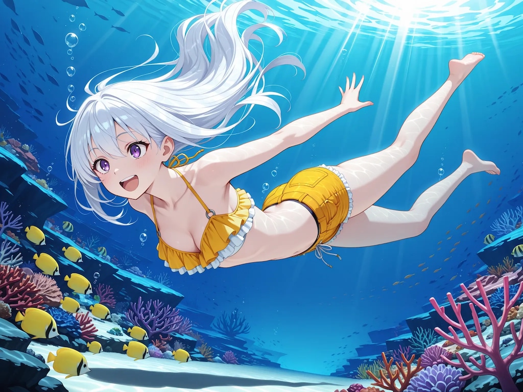 水中詰め合わせ 水着×ホットパンツ編
