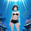 水中詰め合わせ 水着×ホットパンツ編 2枚目