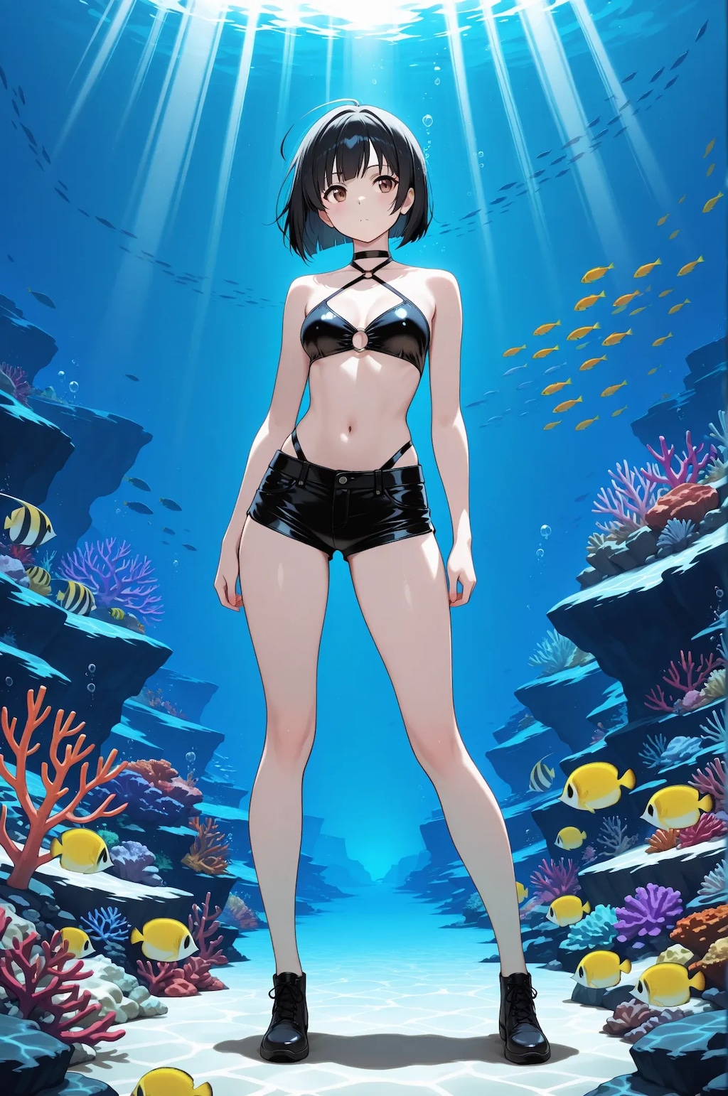 水中詰め合わせ 水着×ホットパンツ編