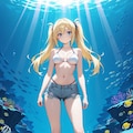 水中詰め合わせ 水着×ホットパンツ編 5枚目