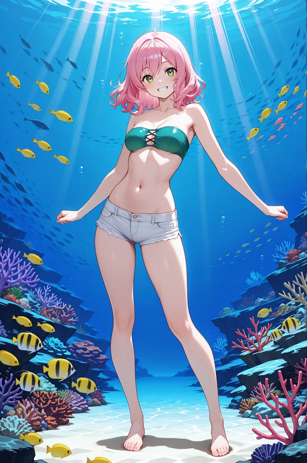 水中詰め合わせ 水着×ホットパンツ編