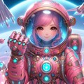 ピンクな宇宙服 8枚目