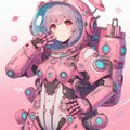 ピンクな宇宙服 4枚目