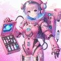 ピンクな宇宙服 6枚目