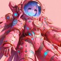 ピンクな宇宙服 2枚目