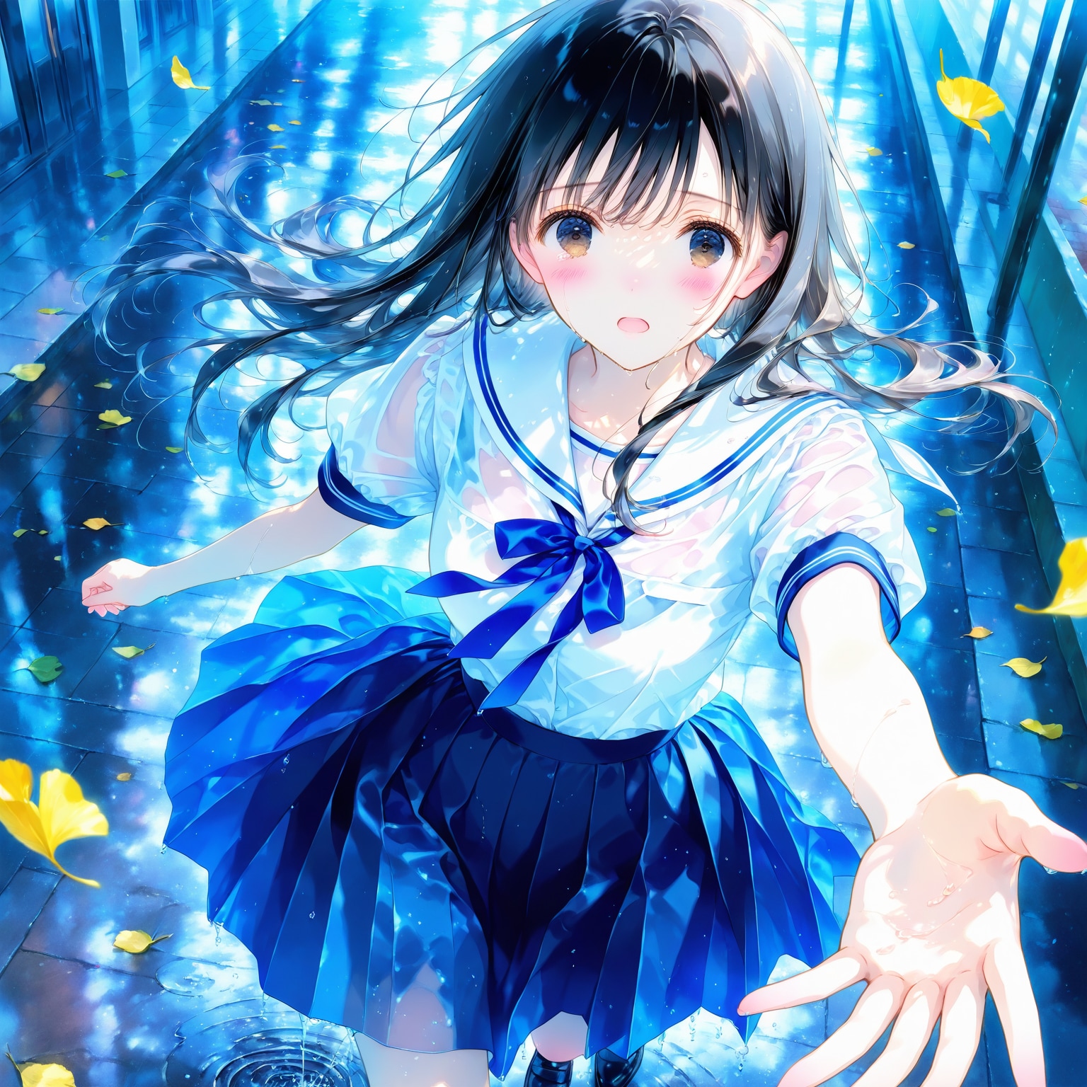 雨の日の少女 | の人気AIイラスト・グラビア