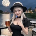ビアガーデンでがぶ飲みちゃん 7枚目