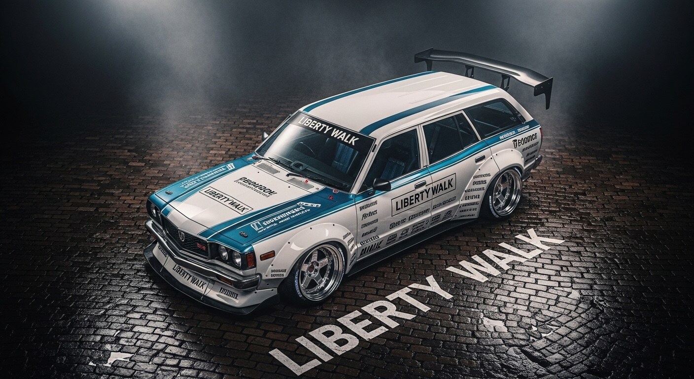 リバティーウォークサバンナワゴンのドリ車 | の人気AIイラスト・グラビア