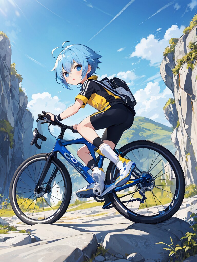 オリジナルキャラ開発中Ⅱ・川室陸、自転車に乗る