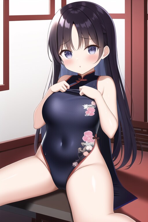 ロリ巨乳スク水チャイナ服