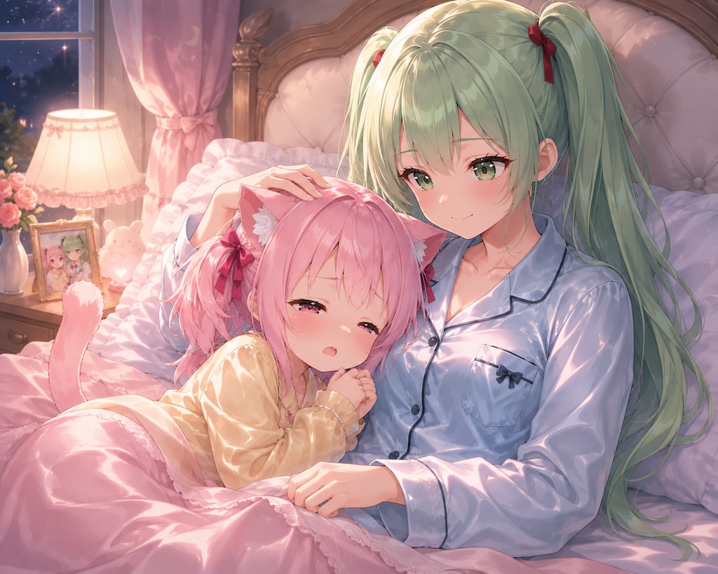 ねこちゃんのお泊り会