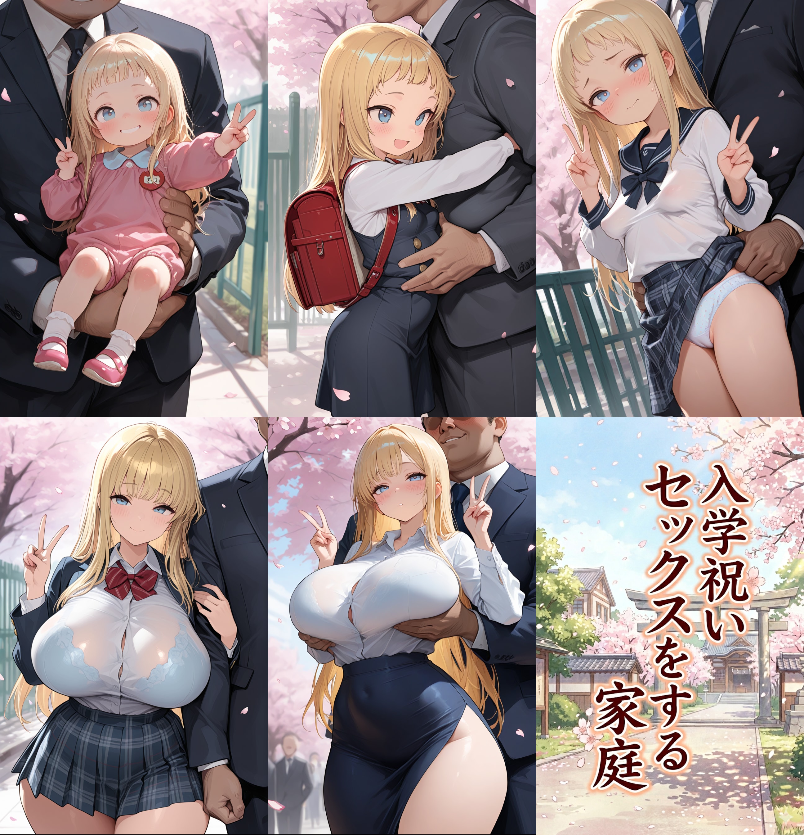 入学祝いセックスをする家庭💕