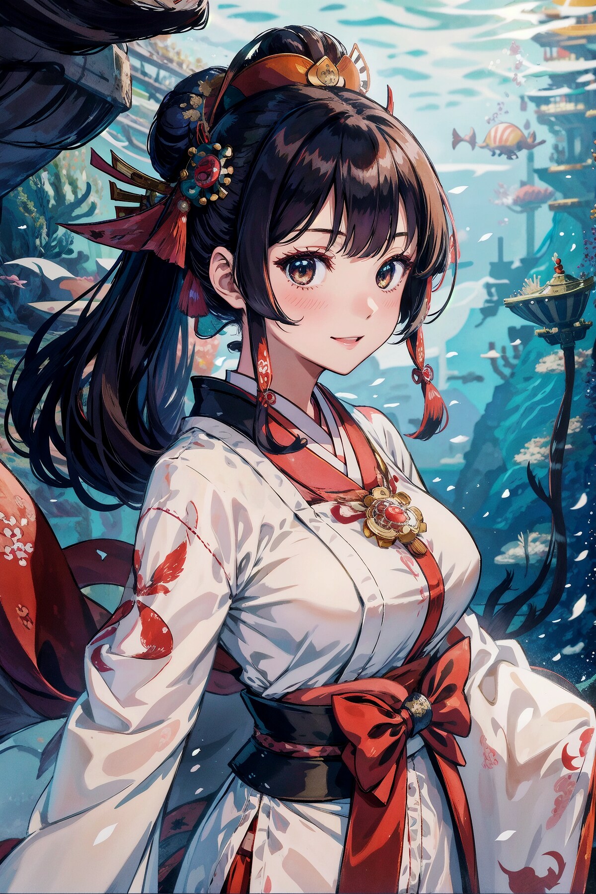 SD版 乙姫 イラスト