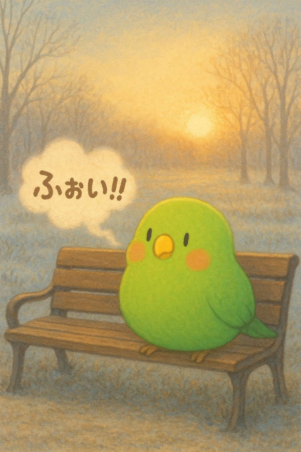 冬の朝とインコ | の人気AIイラスト・グラビア