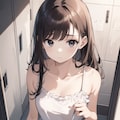 着替えを覗かれた子 2枚目