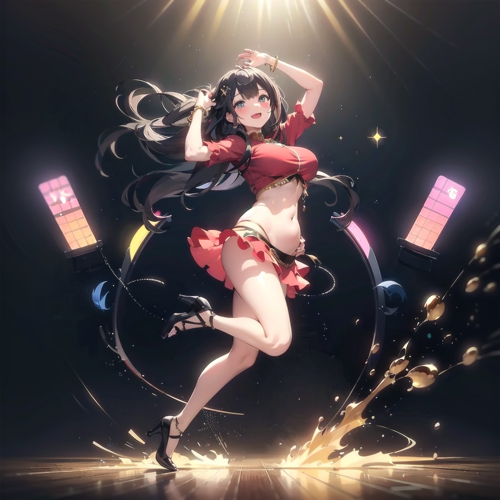 ステージで激しく | の人気AIイラスト・グラビア