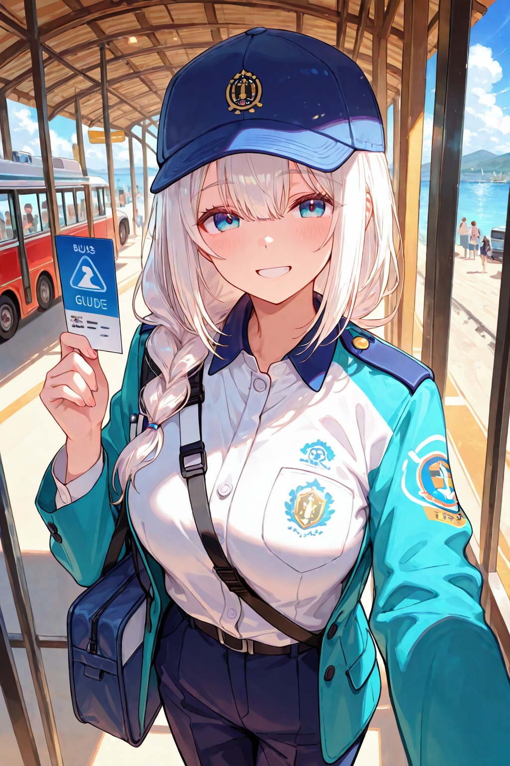 バスガイドのお姉さん　0426 | の人気AIイラスト・グラビア