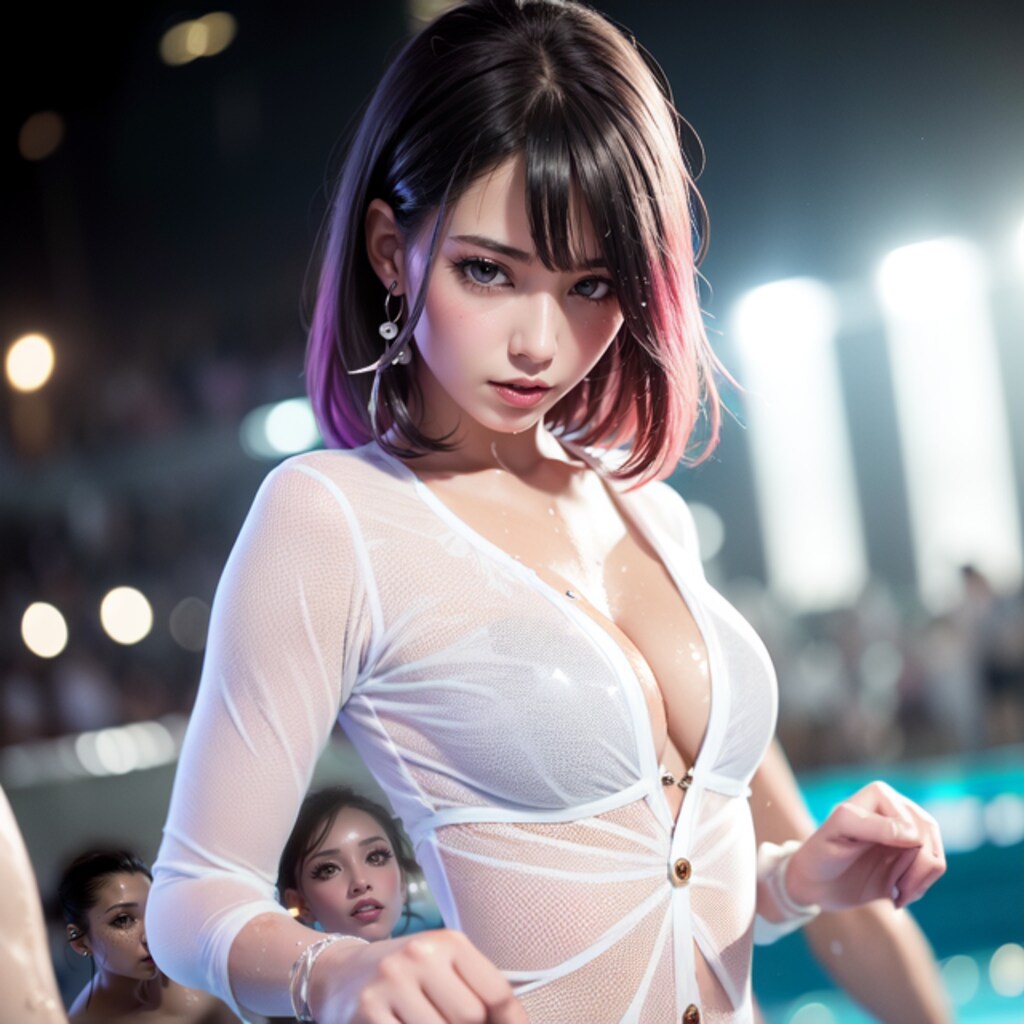 クラブ遊び中のサキュバス姐さん-2