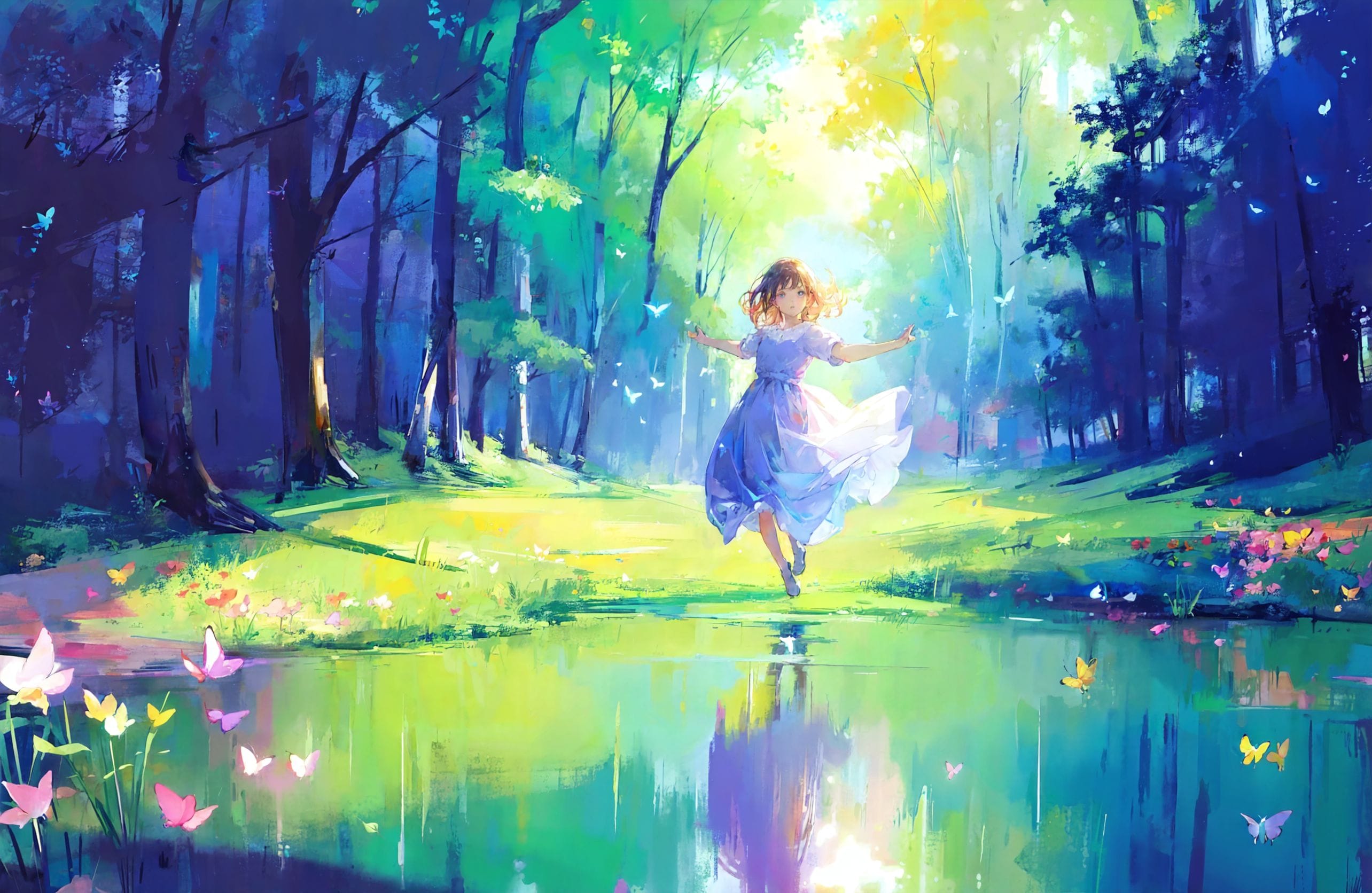 森が祝福する午後 | の人気AIイラスト・グラビア