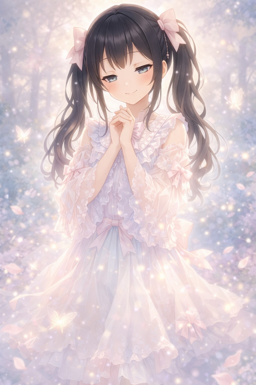 幻想のゆりかご(藍音・夢羽) | の人気AIイラスト・グラビア