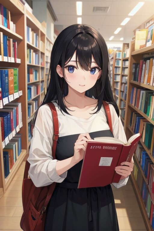 本屋の女性