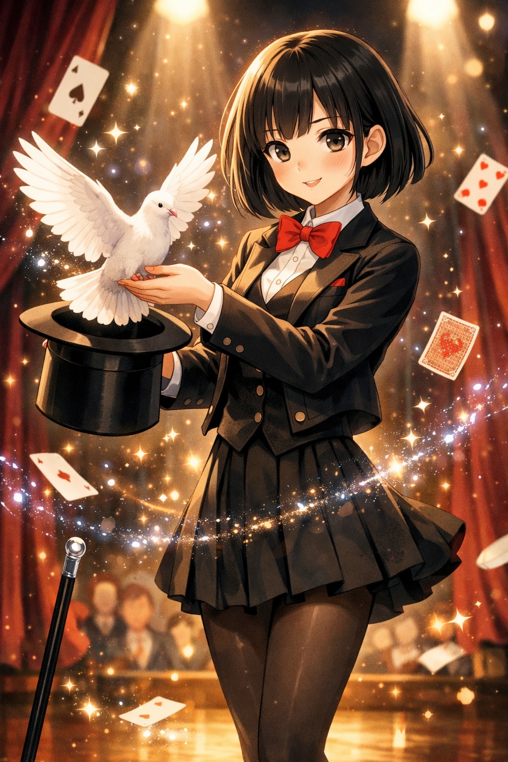 鳩をだす女の子 | の人気AIイラスト・グラビア