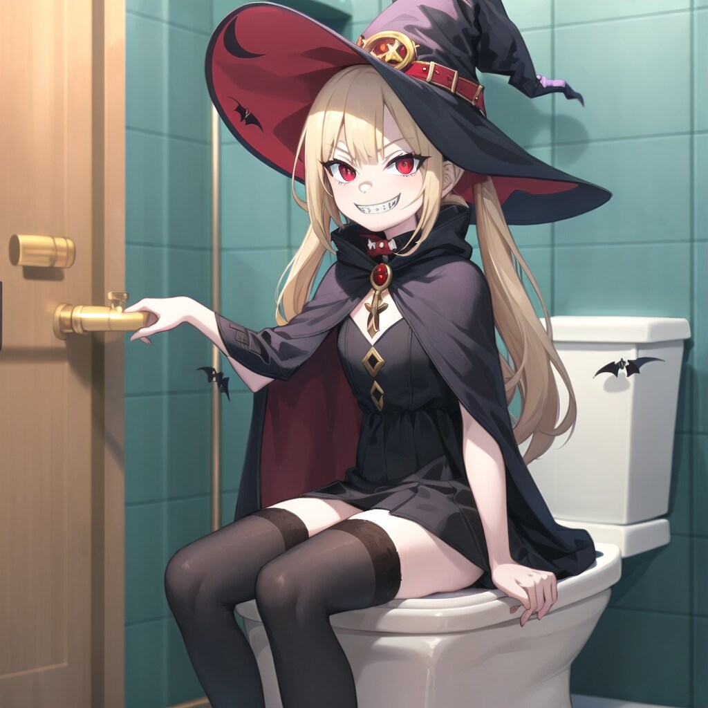 メイヘムちゃんトイレ凸　❷ | の人気AIイラスト・グラビア