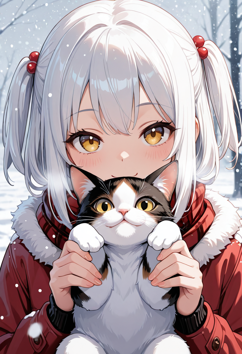雪と小さな相棒 | の人気AIイラスト・グラビア