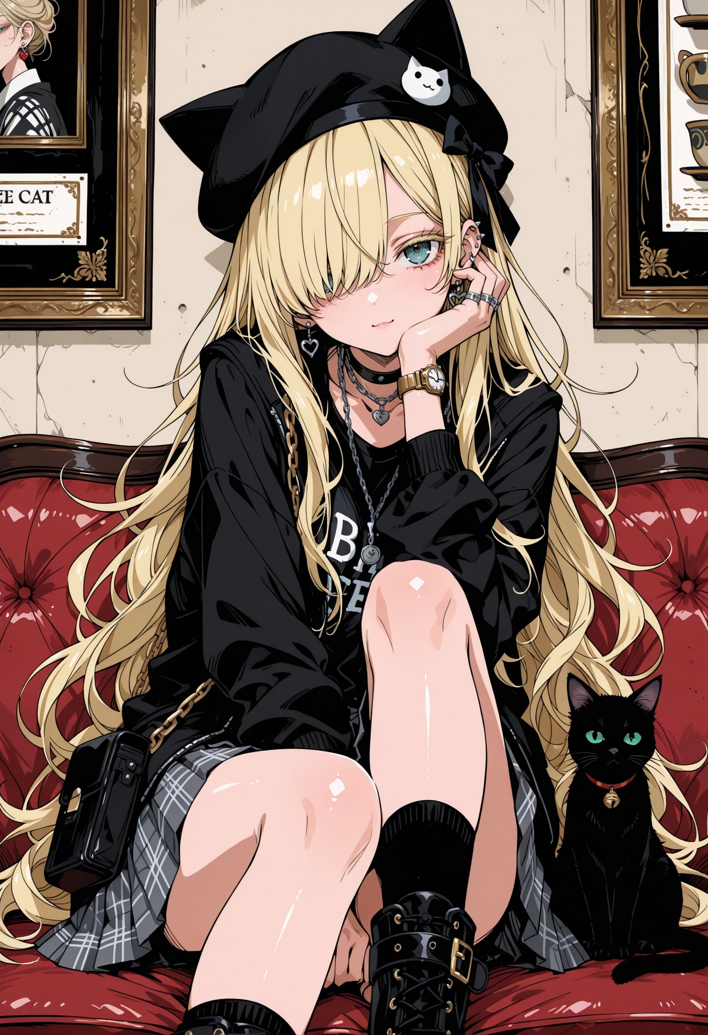 黒猫と一緒 | の人気AIイラスト・グラビア