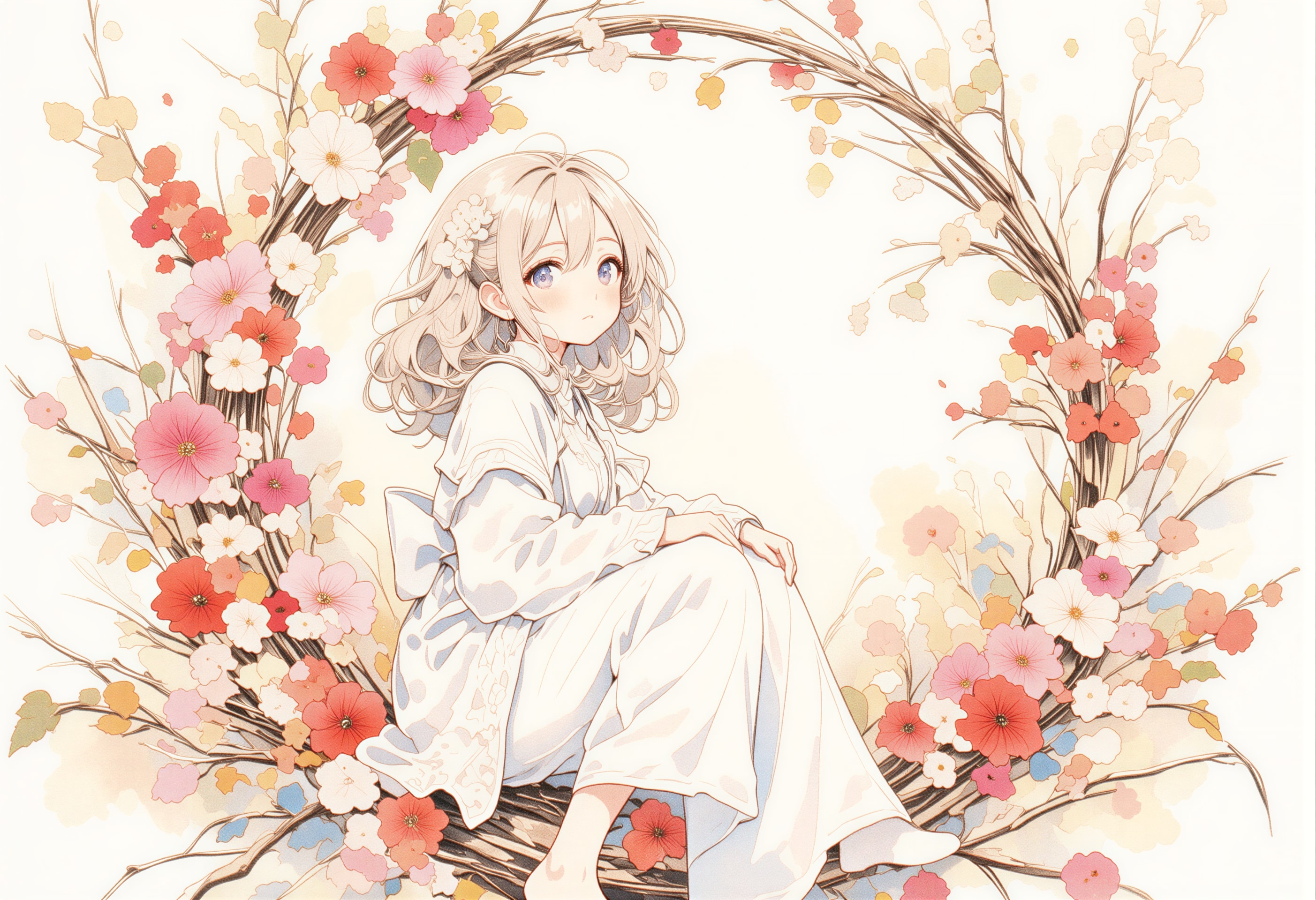 花冠の少女 | の人気AIイラスト・グラビア