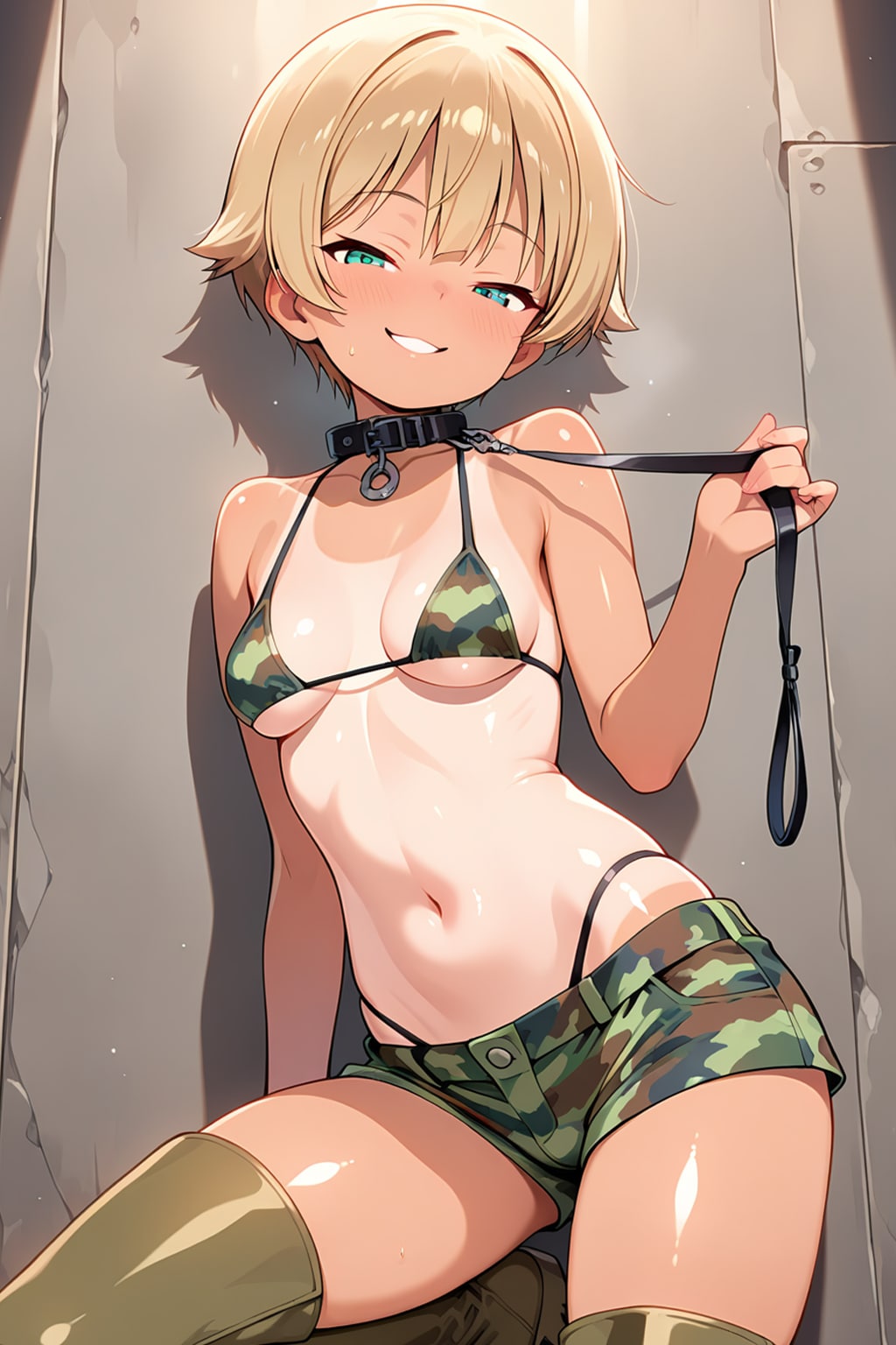メスガキ　迷彩ビキニ