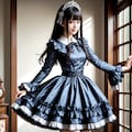 架空黒ドレス美女1 5枚目
