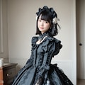 架空黒ドレス美女1 4枚目